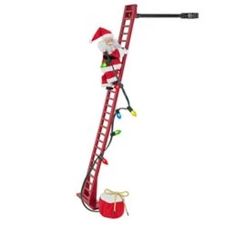 Mr. Christmas Super Climber Musical Animated Indoor, Plastic, Christmas Decoration, 42 Inches, White Santa 18 Mr. Christmas Super Climber Musical Animated Indoor, Plastic, Christmas Decoration, 42 Inches, White Santa -Department 56 Shop 4148REfS4IL