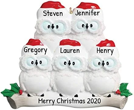 Personalized Christmas Ornaments For Couples - Couples Ornament 2022 - White Owl Couple Ornaments For Christmas Tree Family Of 2 Christmas Ornaments For Couples - Free Customization 9 Personalized Christmas Ornaments For Couples - Couples Ornament 2022 - White Owl Couple Ornaments For Christmas Tree Family Of 2 Christmas Ornaments For Couples - Free Customization - Image 9