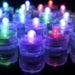 TDLTEK Waterproof Submersible Led Lights Tea Lights For Wedding, Party, Decoration (12 Pieces, Clear White) -Department 56 Shop 414jUaVNaL. AC