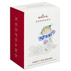 Hallmark Keepsake 1299QXR9029 Christmas Ornament 2019 Year Dated Frosty Fun Decade Snowman -Department 56 Shop 414z8S9npCL