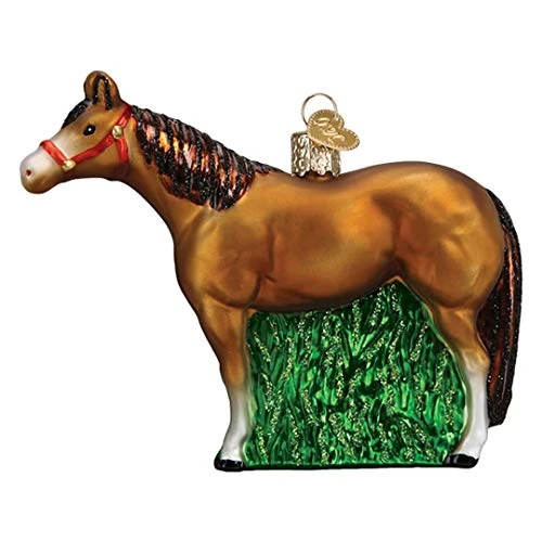 Old World Christmas Ornaments Quarter Horse Glass Blown Ornaments For Christmas Tree 1 Old World Christmas Ornaments Quarter Horse Glass Blown Ornaments For Christmas Tree