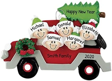Personalized Family Ornament 2022 - Family Of Four Christmas Ornaments 2022 - Car Ornament For Christmas Tree 2022 Car Ornaments Family Camper Ornaments Family Of 4 - Free Customization 7 Personalized Family Ornament 2022 - Family Of Four Christmas Ornaments 2022 - Car Ornament For Christmas Tree 2022 Car Ornaments Family Camper Ornaments Family Of 4 - Free Customization - Image 7