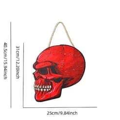 GENERIC Halloween Door Hanger Party Decoration Atmosphere Hanging Pendant（1 PC） Mini Ornament (A, One Size) -Department 56 Shop 415ZhpkAIQL 1