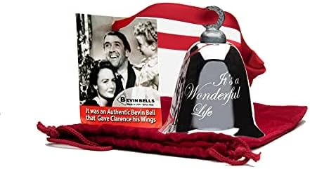 Bevin Bells It’s A Wonderful Life Silver Plate Christmas Tree Ornament 3 Bevin Bells It’s A Wonderful Life Silver Plate Christmas Tree Ornament - Image 3