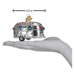 Old World Christmas Ornaments: Camping Outdoor Collection Glass Blown Ornaments For Christmas Tree, Vintage Trailer -Department 56 Shop 415sygNprRL