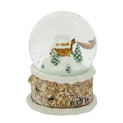 Roman Deer Family Musical Christmas Glitterdome 100mm -Department 56 Shop 416hASBrxsL
