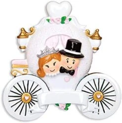 Personalized Wedding Ornaments - Mr Mrs Ornaments 2022 - Vintage Wedding Car Ornament, Our First Christmas Married Ornament 2022, Newlywed Christmas Ornament 2022- Free Customization -Department 56 Shop 4176UdRerdL. AC