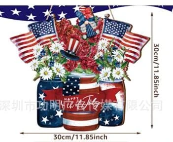 GENERIC Stained Glass Hangers Flower Wreath Wooden Hanger Doorplate Decorative Wooden Crafts Hanger Mistletoe For Door (Dark Blue, One Size) 2 GENERIC Stained Glass Hangers Flower Wreath Wooden Hanger Doorplate Decorative Wooden Crafts Hanger Mistletoe For Door (Dark Blue, One Size) - Image 2