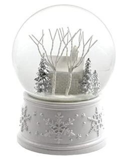 100MM White Christmas Snow Globe From The San Francisco Music Box Company 9 100MM White Christmas Snow Globe From The San Francisco Music Box Company -Department 56 Shop 418HNLIjdWL
