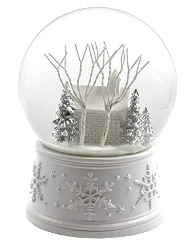100MM White Christmas Snow Globe From The San Francisco Music Box Company 4 100MM White Christmas Snow Globe From The San Francisco Music Box Company - Image 4