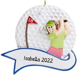 Personalized Golf Christmas Ornaments 2022 - Golfer Ornament, Golf Decor, Golf Ornament, Golf Themed Gifts For Men, Golf Decorations - Caucasian Male - Free Customization -Department 56 Shop 418Q5Pg RTL. AC