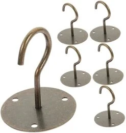 Yardwe 2 Sets Plant Hook Outdoor Wreath Hanger White Wreath Hanger Metal Clothes Rack Heavy Duty Wall Mount Lanterns Hanger Iron Ceiling Hook Outdoor Garland Hooks Ceiling Hanger Screw-in -Department 56 Shop 418SGru0p0L. AC