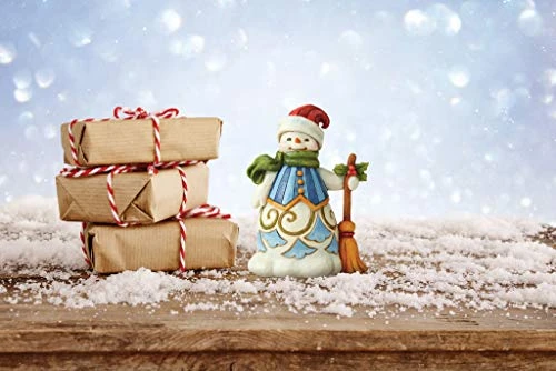 Enesco Jim Shore Heartwood Creek Snowman With Broom Cute Cozy And Ready For Christmas Pint-Sized Figurine, 5.12 In H, Multicolor 2 Enesco Jim Shore Heartwood Creek Snowman With Broom Cute Cozy And Ready For Christmas Pint-Sized Figurine, 5.12 In H, Multicolor - Image 2