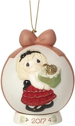 Precious Moments May The Gift Of Love Be Yours This Season Dated 2017 Bisque Porcelain Ball Ornament With Base 171003 7 Precious Moments May The Gift Of Love Be Yours This Season Dated 2017 Bisque Porcelain Ball Ornament With Base 171003 -Department 56 Shop 418idusCCWL. AC