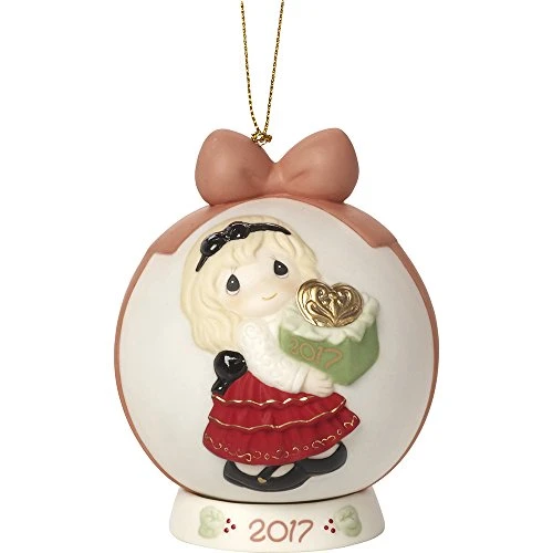Precious Moments May The Gift Of Love Be Yours This Season Dated 2017 Bisque Porcelain Ball Ornament With Base 171003 1 Precious Moments May The Gift Of Love Be Yours This Season Dated 2017 Bisque Porcelain Ball Ornament With Base 171003