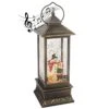 Evelyne Square Christmas Snow Globes Musical - Battery Operated LED Lighted Swirling Glitter Water Lantern - Christmas Decorations For The Home (Snowman With Child And Dog) -Department 56 Shop 418oNX6HjiL