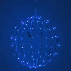 8" LED Fairy Light Ball – Indoor/Outdoor Fairy Lights Decoration With Fairy Mini Lights, Sphere Light Fold Flat Metal Frame (Blue Lights/Blue Frame) 11 8" LED Fairy Light Ball – Indoor/Outdoor Fairy Lights Decoration With Fairy Mini Lights, Sphere Light Fold Flat Metal Frame (Blue Lights/Blue Frame) -Department 56 Shop 419FIDcpOyL. AC