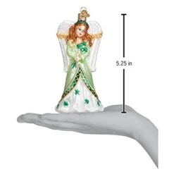 Old World Christmas Collection Glass Blown Ornaments For Christmas Tree Irish Angel -Department 56 Shop 419FP79E3ZL