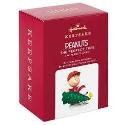 Hallmark Keepsake Christmas Ornament 2020, The Peanuts Gang Charlie Brown, Snoopy And Woodstock The Perfect Tree (1999QXI2791) -Department 56 Shop 419QRCb3oTL