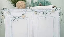 GENERIC Beach Decor Beaded Starfish Christmas Garland, White Starfish Decorative Christmas Garland In TEAL, 5FT -Department 56 Shop 419VESDjZaL