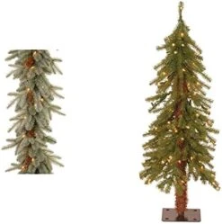 National Tree Company Pre-Lit 'Feel Real' Artificial Christmas Garland, Green, Arctic Spruce, White Lights, Decorated With Pine Cones, Plug In, Christmas Collection, 9 Feet 17 National Tree Company Pre-Lit 'Feel Real' Artificial Christmas Garland, Green, Arctic Spruce, White Lights, Decorated With Pine Cones, Plug In, Christmas Collection, 9 Feet -Department 56 Shop 419gwL9zk5L. AC