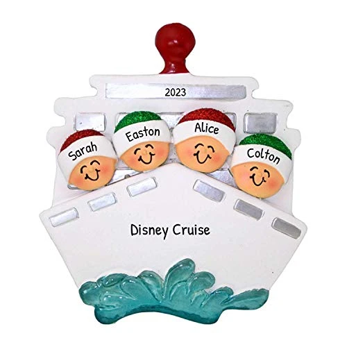 Personalized Family Ornament 2022 - Family Of Four Christmas Ornaments 2022 - Family Cruise Ship Ornament Family Of 4 Ship Ornaments Vacation Ornaments 2022 - Free Customization 1 Personalized Family Ornament 2022 - Family Of Four Christmas Ornaments 2022 - Family Cruise Ship Ornament Family Of 4 Ship Ornaments Vacation Ornaments 2022 - Free Customization