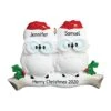 Personalized Christmas Ornaments For Couples - Couples Ornament 2022 - White Owl Couple Ornaments For Christmas Tree Family Of 2 Christmas Ornaments For Couples - Free Customization -Department 56 Shop 41AABuPchGL