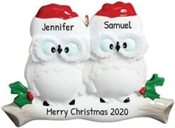 Personalized Christmas Ornaments For Couples - Couples Ornament 2022 - White Owl Couple Ornaments For Christmas Tree Family Of 2 Christmas Ornaments For Couples - Free Customization 18 Personalized Christmas Ornaments For Couples - Couples Ornament 2022 - White Owl Couple Ornaments For Christmas Tree Family Of 2 Christmas Ornaments For Couples - Free Customization -Department 56 Shop 41AABuPchGL. AC