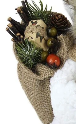 Windy Hill Collection 16" Inch Standing Fleece And Cable Knit Woodland Ethnic African American Santa Claus Christmas Figurine Figure Decoration 167200A -Department 56 Shop 41ABRtEzeqL