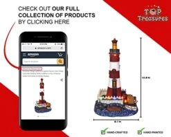 Christmas Village Lighthouse - Lighted Musical Snow Village Collectible Building - Perfect Addition To Your Christmas Indoor Decorations & Holiday Displays - A Thoughtful Gift For Your Loved Ones 9 Christmas Village Lighthouse - Lighted Musical Snow Village Collectible Building - Perfect Addition To Your Christmas Indoor Decorations & Holiday Displays - A Thoughtful Gift For Your Loved Ones -Department 56 Shop 41AJp6bLSvL