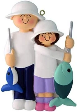 Personalized Father And Son Fishing Ornament 2022 - Fly Fishing Ornament, 12 Days Of Fishmas, Fishing Ornaments For Christmas Tree, Boat Ornament - Free Customization -Department 56 Shop 41ALCYiRvfL. AC