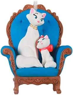 Hallmark Keepsake Christmas Ornament 2020, Disney The Aristocats Duchess And Marie 50th Anniversary, Porcelain (2999QK1301) -Department 56 Shop 41AV89V2fL. AC