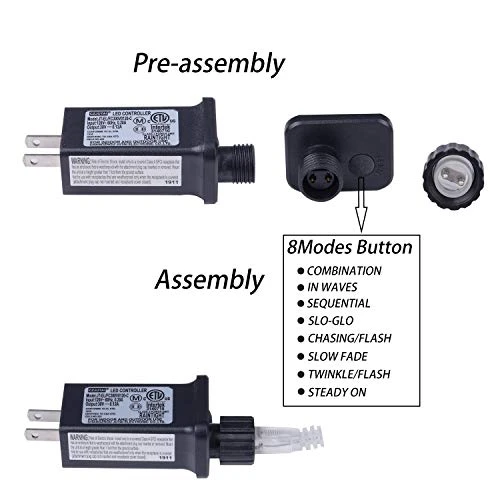 Amadecohome Curtain Lights, Pink 8 Modes LED String Lights For Garden, Teen Girls' Room, Party, Window, Wall And Valentines Day Decor 3 Amadecohome Curtain Lights, Pink 8 Modes LED String Lights For Garden, Teen Girls' Room, Party, Window, Wall And Valentines Day Decor - Image 3