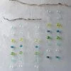 Creative Co-Op Hand Blown Bubble Glass Garland With Blues & Greens