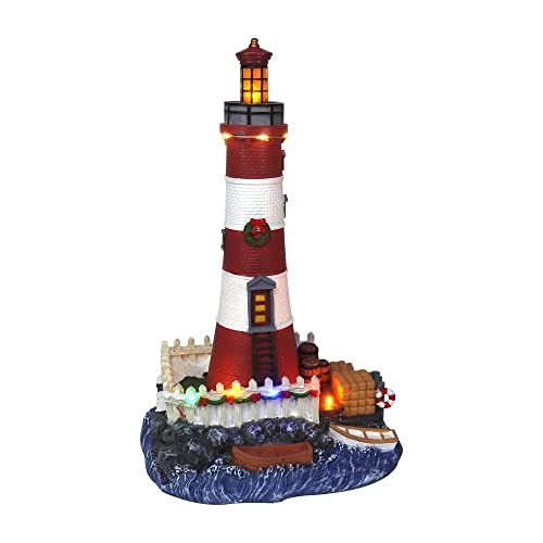 Christmas Village Lighthouse - Lighted Musical Snow Village Collectible Building - Perfect Addition To Your Christmas Indoor Decorations & Holiday Displays - A Thoughtful Gift For Your Loved Ones 1 Christmas Village Lighthouse - Lighted Musical Snow Village Collectible Building - Perfect Addition To Your Christmas Indoor Decorations & Holiday Displays - A Thoughtful Gift For Your Loved Ones
