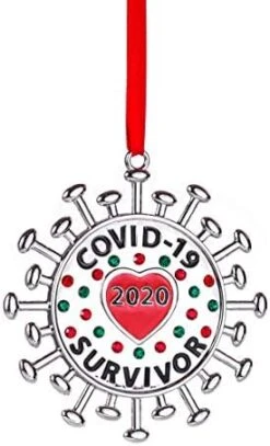 Klikel Survivor 2020 - Christmas Ornament 2020 - Ornament 2020 - Silver Christmas Ornament 2020 - Non-Tarnish Nickel Plate With Red Green Crystals 5 Klikel Survivor 2020 - Christmas Ornament 2020 - Ornament 2020 - Silver Christmas Ornament 2020 - Non-Tarnish Nickel Plate With Red Green Crystals -Department 56 Shop 41Bcz8 bqOL. AC