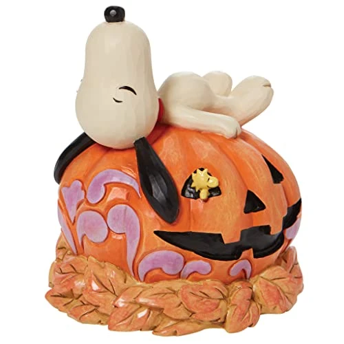 Enesco Jim Shore Peanuts Halloween Snoopy Laying On Carved Pumpkin Figurine, 5.5 Inch, Multicolor 3 Enesco Jim Shore Peanuts Halloween Snoopy Laying On Carved Pumpkin Figurine, 5.5 Inch, Multicolor - Image 3