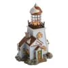 Department 56 New England Village Snail Point Lighthouse Lit House