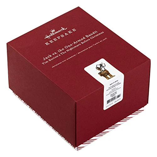 Hallmark Keepsake Ornament 2018 Year Dated, Tim Burton's The Nightmare Before Christmas Jack Vs. The One-Armed Bandit, Metal, 1 3 Hallmark Keepsake Ornament 2018 Year Dated, Tim Burton's The Nightmare Before Christmas Jack Vs. The One-Armed Bandit, Metal, 1 - Image 3