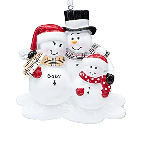 UniqXmas Personalized Pregnant Soon To Be Family Of 4 Christmas Ornament 2023 | We Are Expecting, Baby On The Way, 2nd Pregnancy Announcement | Bump’s First Xmas Keepsake Snowmen | Custom Name & Year 2 UniqXmas Personalized Pregnant Soon To Be Family Of 4 Christmas Ornament 2023 | We Are Expecting, Baby On The Way, 2nd Pregnancy Announcement | Bump’s First Xmas Keepsake Snowmen | Custom Name & Year - Image 2