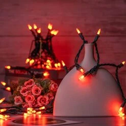 YULETIME Orange String Lights With Green Wire, 66 Feet 200 Count UL Certified Christmas Light, Pack Of 2 Sets 33 Ft 100 Opaque Mini Light Set For Halloween Thanksgiving Holidays (Orange) 17 YULETIME Orange String Lights With Green Wire, 66 Feet 200 Count UL Certified Christmas Light, Pack Of 2 Sets 33 Ft 100 Opaque Mini Light Set For Halloween Thanksgiving Holidays (Orange) -Department 56 Shop 41CX3BzyGxL