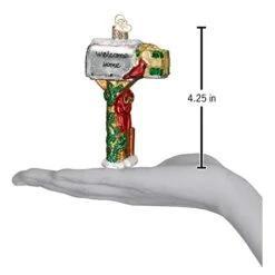 Old World Glass Blown Ornaments For Christmas Tree Welcome Home Mailbox -Department 56 Shop 41DDgoxhGLL