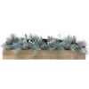 Fraser Hill Farm Glittery Pine Christmas Tabletop Candle Holder, 42 Inch Length | With White Berries And Ornament Balls | Holds 5 Pillar Candles | Perfect Holiday Decoration | F042CHTT008-0SN -Department 56 Shop 41Dnms2ijIL