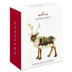 HMK Keepsake 2019 Father Christmas's Reindeer Ornament -Department 56 Shop 41DyoomLHML