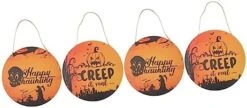HOMSFOU 6 Pcs Décor House Board Party Pumpkin Happy De Ornaments Signs Printed Indoor Blue Decoration Hanger Decoraciones B Outdoor Porch Hangers Woodsy Supply Ornament Para -Department 56 Shop 41E1 5JAFSL. AC
