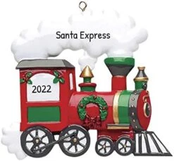 Personalized Locomotive Train Ornament 2022 - Train Christmas Ornaments, Train Engine Ornament, Polar Express Train Ornament, Christmas Tree Trains - Nostalgic Train - Free Customization -Department 56 Shop 41EBoUWGbxL. AC