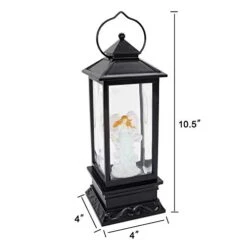 Wondise Lighted Angel Christmas Snow Globes Musical Lantern With Timer, USB Powered & Battery Operated Swirling Glitter Water Lantern (4 X 4 X 12 Inch) 16 Wondise Lighted Angel Christmas Snow Globes Musical Lantern With Timer, USB Powered & Battery Operated Swirling Glitter Water Lantern (4 X 4 X 12 Inch) -Department 56 Shop 41ELcOo3WsL