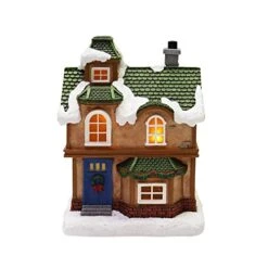 Moments In Time Christmas Village 12 Pc Set, With LED Lights, Battery Operated (not Included) (5" H To 6.5" H Buildings) -Department 56 Shop 41EUfSVbLhL