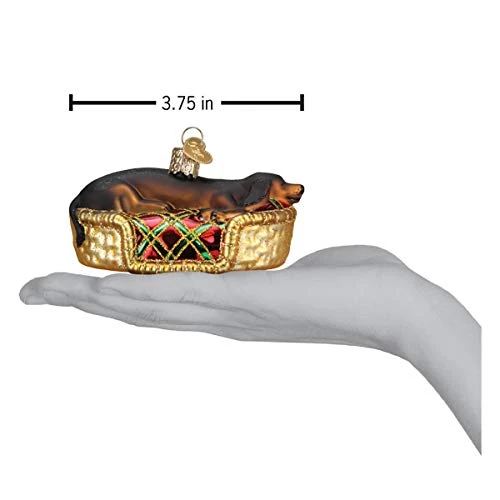 Old World Christmas Ornaments Sleepy Dachshund Glass Blown Ornaments For Christmas Tree 5 Old World Christmas Ornaments Sleepy Dachshund Glass Blown Ornaments For Christmas Tree - Image 5