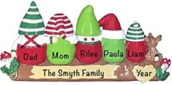 Personalized Christmas Ornaments Family Of 4 – Polyresin Gnomes Family Ornament – Unique Family Christmas Ornaments 2022 – Gifts For Mom, Dad, Kids, Grandma, Grandpa – Durable Family Décor -Department 56 Shop 41F8AkEJTHL. AC